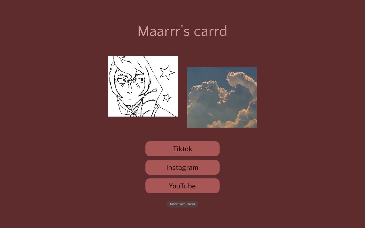 Carrd profile picture for @maarrr